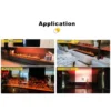 Electric Fireplace, 750 W, ABSplastic - view 3