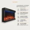 Electric Fireplace, 750W, 1500W - view 5