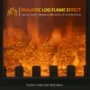 Electric Fireplace, 750W/1500W, 3-Sided, LED - view 4