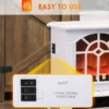 Electric Fireplace, 750W/1500W, LED - view 5