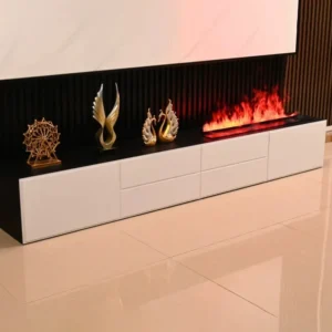 Electric Fireplace, 80, Metal
