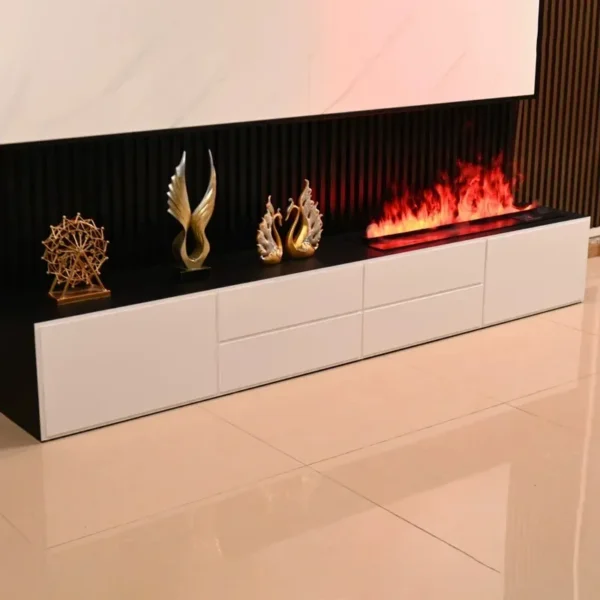 Electric Fireplace, 80, Metal