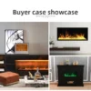 Electric Fireplace, 80, Metal - view 4