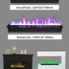 Electric Fireplace, 80, Metal - view 5