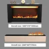 Electric Fireplace, 80, Metal - view 6