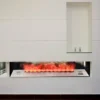 Electric Fireplace, 800-2000mm, 3D, Steel - view 3