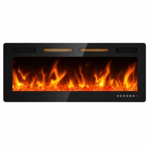 Electric Fireplace, 8cm, 12-Color, Wall