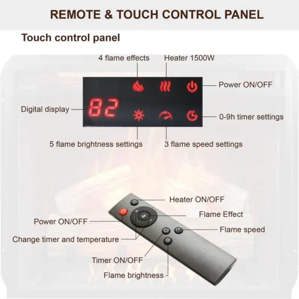 Electric Fireplace, D0100X327MT - view 3