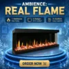 Electric Fireplace, LCD, 3d, Wall