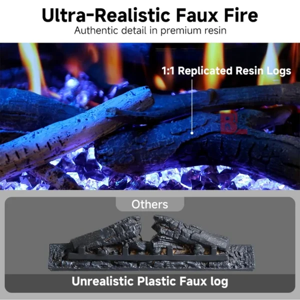 Electric Fireplace, LCD, 3d, Wall - view 6