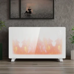 Electric Fireplace, LED, 1000W, Glass