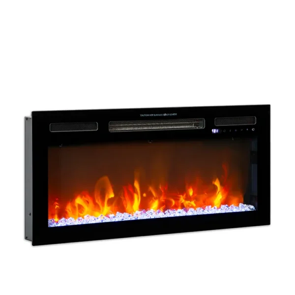 Electric Fireplace, LED, 1500 W, Metal - view 2