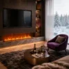 Electric Fireplace, LED, 180W, Metal - view 2