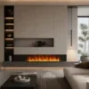 Electric Fireplace, LED, 180W, Metal - view 5