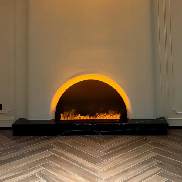 Electric Fireplace, LED, 200W, CR steel - view 2