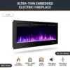 Electric Fireplace, LED, 3-color