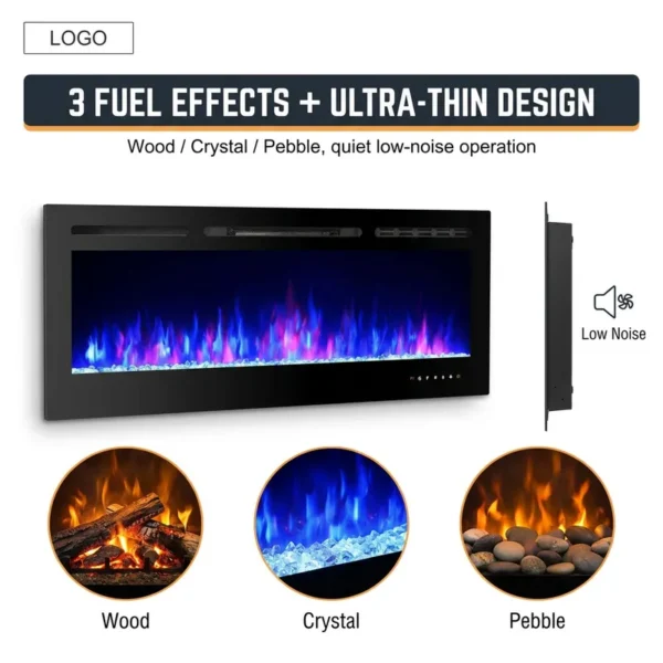 Electric Fireplace, LED, 3-color - view 2