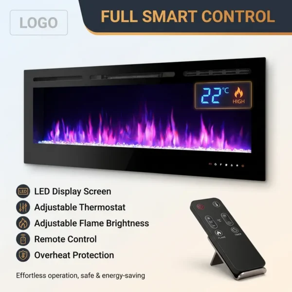 Electric Fireplace, LED, 3-color - view 3