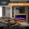 Electric Fireplace, LED, 3-color - view 4