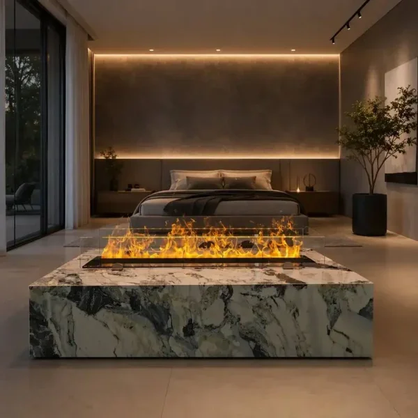 Electric Fireplace, LED, 3D