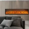 Electric Fireplace, LED, 500-1500W, Glass - view 4