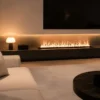 Electric Fireplace, LED, Stainless Steel - view 2