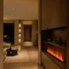 Electric Fireplace, LED, Stainless Steel - view 3