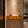 Electric Fireplace, LED, Stainless Steel - view 5