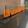 Electric Fireplace, LED, Steel, APP, 3D
