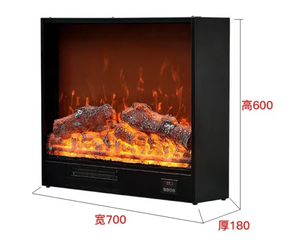 Electric Fireplace, LED, Wall - view 2