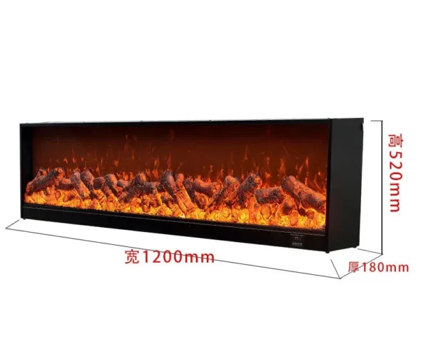 Electric Fireplace, LED, Wall - view 3