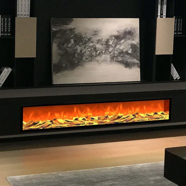 Electric Fireplace, LED, Wall - view 5
