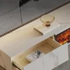 Electric Fireplace, LED, Wood - view 5