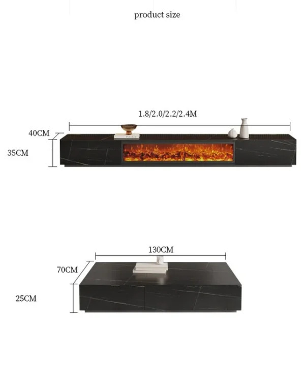 Electric Fireplace, LED, Wood - view 6
