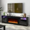 Electric Fireplace, LED, Wooden