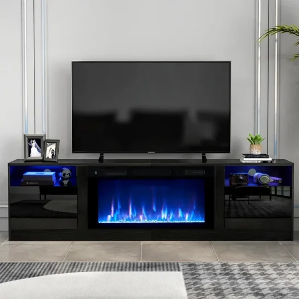 Electric Fireplace, LED, Wooden - view 3