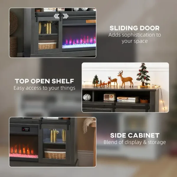 Electric Fireplace, MDF, D0100XUK237 - view 5