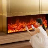 Electric Fireplace, Metal - view 2