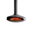 Electric Fireplace, PANSEE, Cast, Steel