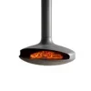 Electric Fireplace, PANSEE, Cast, Steel