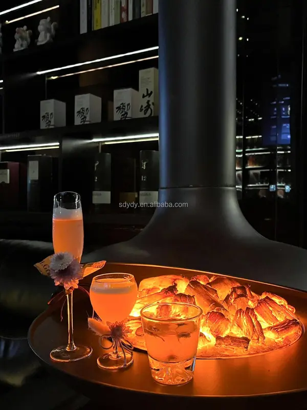 Electric Fireplace, PANSEE, Cast, Steel - view 4