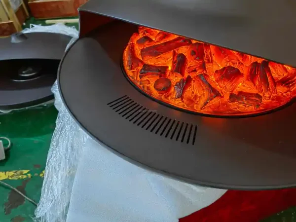 Electric Fireplace, PANSEE, Cast, Steel - view 5