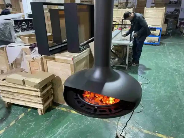 Electric Fireplace, PANSEE, Cast, Steel - view 6