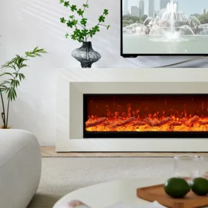Electric Fireplace, RGB, 750, Metal