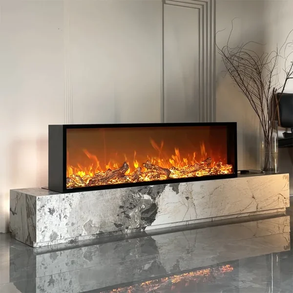 Electric Fireplace, RGB, 750, Metal - view 6