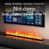 Electric Fireplace, Stainless, Steel - view 3