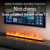 Electric Fireplace, Stainless Steel - view 3