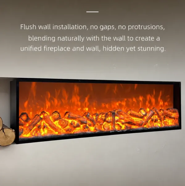 Electric Fireplace, Steel, Electric Fireplaces - view 2
