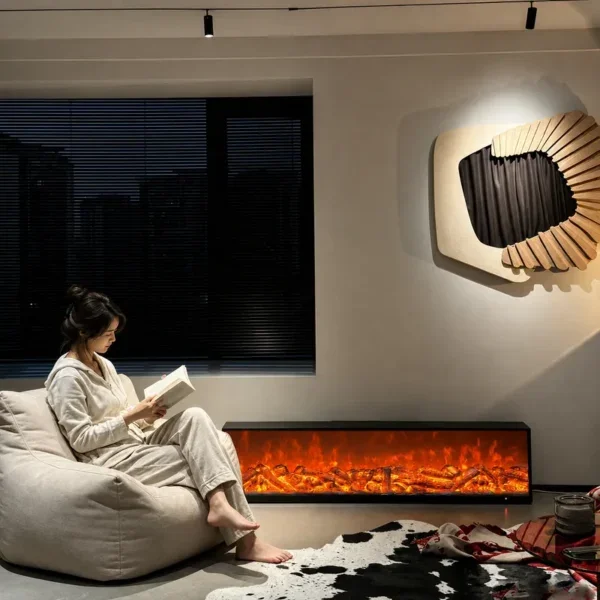 Electric Fireplace, Steel, Electric Fireplaces - view 3