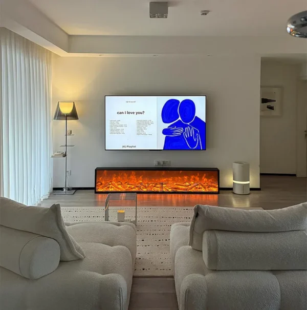 Electric Fireplace, Steel, Electric Fireplaces - view 4